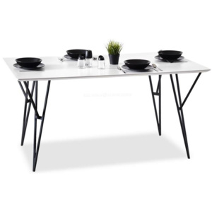 Designový jídelní stůl SITO bílá, černá