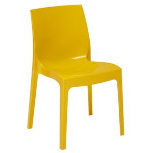 Plastová jídelní židle Stima ICE – bez područek, více barev Giallo