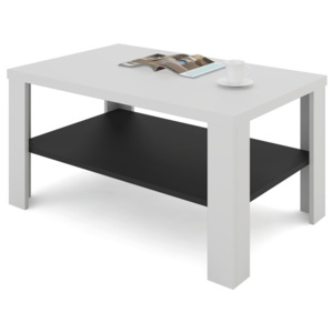 FALCO 110x68 bílá / černá - konferenční stolek
