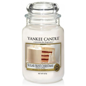 Yankee Candle - Sugar Frost Christmas 623g (Vánoce s cukrovou polevou. Čerstvě upečená sváteční dobrota politá krémovou vanilkovou polevou - lahodná v