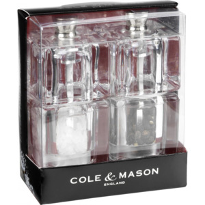 Cole & Mason MINI CUBE dárková sada, mlýnek na pepř a sůl, 90 mm H305418 DKB Household UK Limited