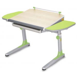 Dětský rostoucí stůl Mayer PROFI 3 32P3 13 – zelený, deska javor, 116×57–75×66