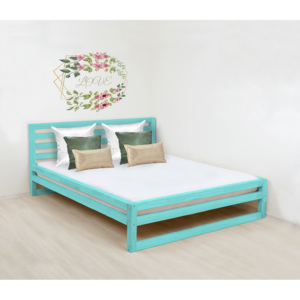 Benlemi Dvoulůžková postel DeLuxe 160x200 cm Barva: Tyrkysová