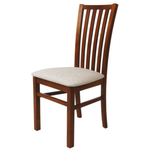 Dřevěná buková jídelní židle BRADOP BONI – čalouněný sedák, na míru