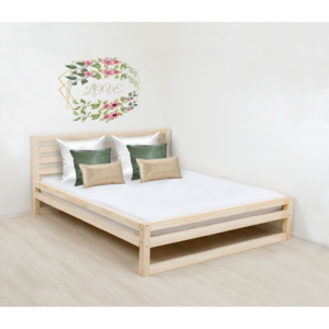 Benlemi Dvoulůžková postel DeLuxe 160x190 cm Barva: Přírodní dekor bez laku