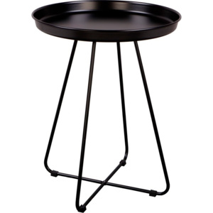 Mørtens Furniture Odkládací stolek Foden, 42 cm, černá Barva: černá