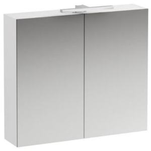 Zrcadlová skříňka s osvětlením Laufen Base 80x70 cm lamino H4028021102611