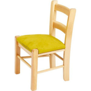 Bradop Židle dětská APOLENKA Z519 | Látky 2017: 558-TRINITY žlutá,Provedení: L-olše lamino/masiv