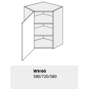 Horní skříňka kuchyně GOLD LUX W9 60