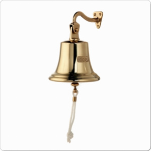 Lodní zvon 1888, retro mosazný zvon se závěsem LDZ8, leštěný, námořnícké dekorace