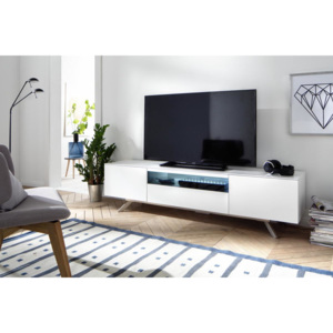 Designový TV stolek Heidi 185 cm bílý LED