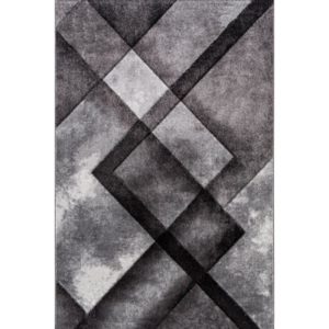Ayyildiz Kusový koberec moderní Hawaii 1390 černý do obýváku 080x150 cm