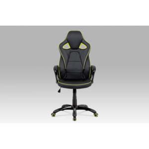 Kancelářská židle KA-E812 GRN černá / zelená Autronic