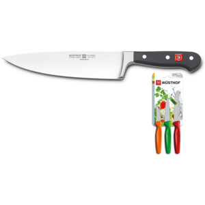 Wüsthof CLASSIC Nůž kuchařský 20 cm + Sada nožů 4582/20+9334c