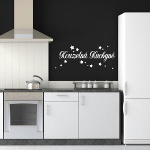 GLIX Kouzelná kuchyně - samolepka na zeď Bílá 50 x 20 cm