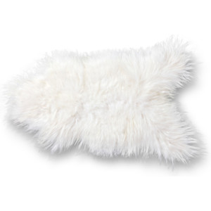 Wooline ovčí kožešina sibiřská ovce bílá 85 x 60 cm