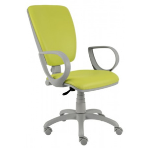 Kancelářská židle Torino, Vyberte čalounění: koženka 067, Vyberte područky: bez područek, Vyberte kolečka: s pryží na tvrdou podlahu, Vyberte kříž: hl