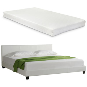 Corium® Čalouněná postel "Barcelona" s matrací HTB-1002