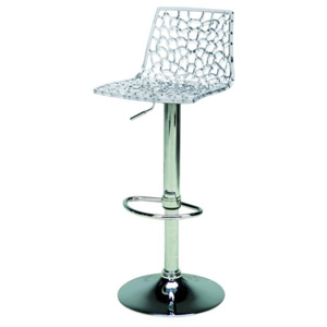 Barová výškově stavitelná židle Stima SPIDER bar – sedák plast, více barev Transparente