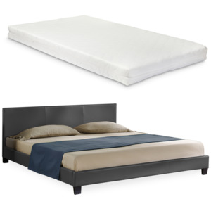 Corium® Čalouněná postel "Barcelona" s matrací HTB-1049