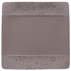 Villeroy & Boch Modern Grace Grey dezertní talíř, hranatý, hnědošedý, 23 x 23 cm