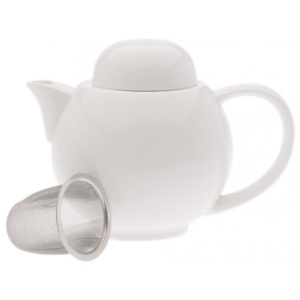 Maxwell and Williams Konvice na čaj bílá se sítkem - WHITE BASICS 400 ml