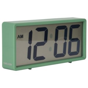 Digitální stolní i nástěnné hodiny/budík Coy 18 cm Karlsson (Barva - zelená)