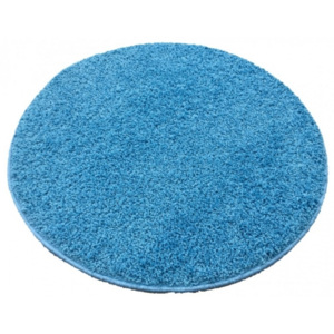 Vopi koberce Kusový kulatý koberec Color shaggy modrý - 57x57 kruh