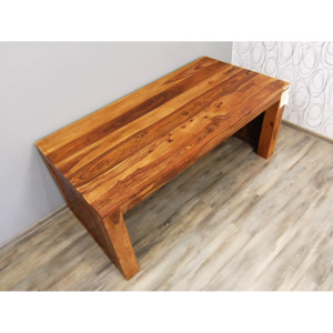 Luxusní psací stůl CUBE 16891A 75x180x90 cm dřevo palisandr masiv