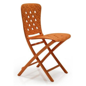 Plastová jídelní židle Stima ZAG SPRING – skládací, více barev Arancio