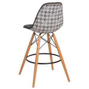Mørtens Furniture Barová židle s dřevěnou podnoží Desire pepito