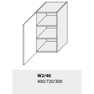 Horní skříňka kuchyně GOLD LUX W2 40