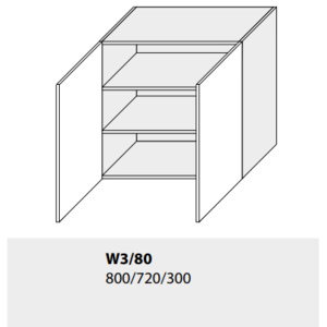 Horní skříňka kuchyně GOLD LUX W3 80