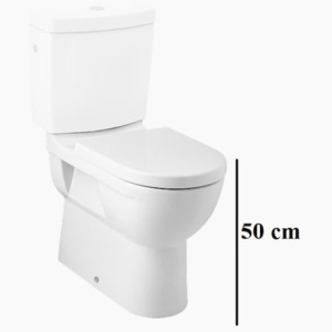 Stojící WC mísa kombi Jika Mio, vario odpad, 71,5cm H8247161000001