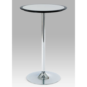 Barový stůl, černá / stříbrná (AUB-6050 BK)