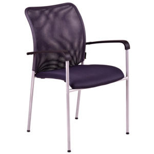Jednací kovová židle Office Pro TRITON GRAY – s područkami, více barev DK 15