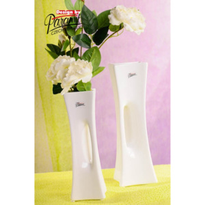Paramit X váza bílá 25 cm