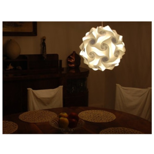 Lampa lumin N2 průměr 27 cm komplet, Bílá