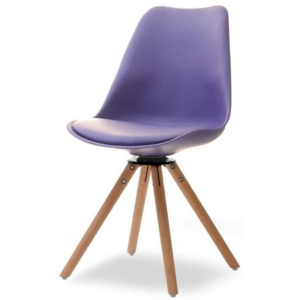 Medo Jídelní židle LUIS otočná fialová - buk