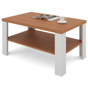 FALCO 110x68 olše / bílý - Konferenční stolek