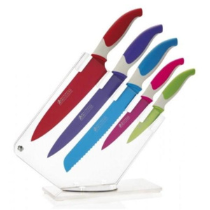 Maxwell & Williams Maxwell&Williams SLICE & DICE sada 5 nožů ve stojanu, barevné