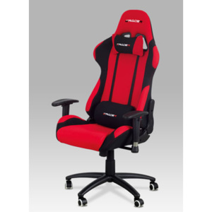 Herní židle na kolečkách ERACER F01 – červená/černá