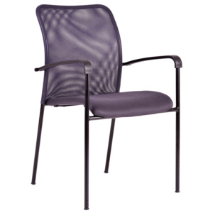 Jednací kovová židle Office Pro TRITON BLACK – s područkami, více barev DK 15