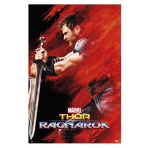 Plakát, Obraz - Thor: Ragnarok - Thor Red Dust, (61 x 91,5 cm)