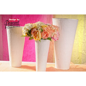 Paramit Terakota váza bílá 50 cm