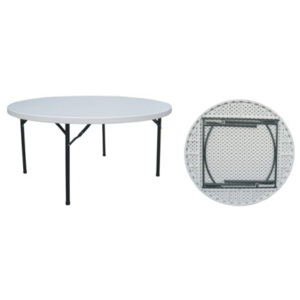 PartyStan Kulatý banketový stůl šedý ⌀ 122 x 74 cm