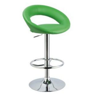C 300 Barová židle, Zelená /chrom