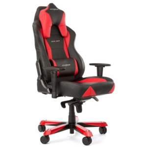 Herní židle DXRACER Wide OH/WY0/NR – umělá kůže, černá/červená