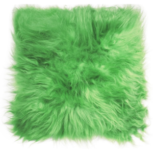 ARCTIC FUR ARCTIC FUR Sedák z kožešiny islandské ovce APPLE GREEN 40x40 cm, zelená