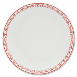 Talíř dezertní, 21 cm, HyggeLine, červená, Leander, český porcelán